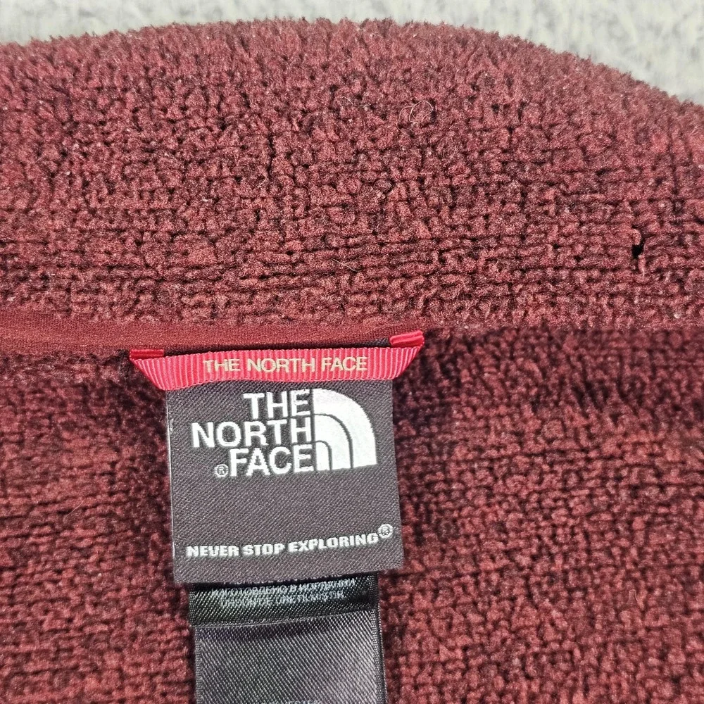 The North Face Fleece‎ Jacket Mens XL Red Full Zip Pockets Hiking Outdoor Warm